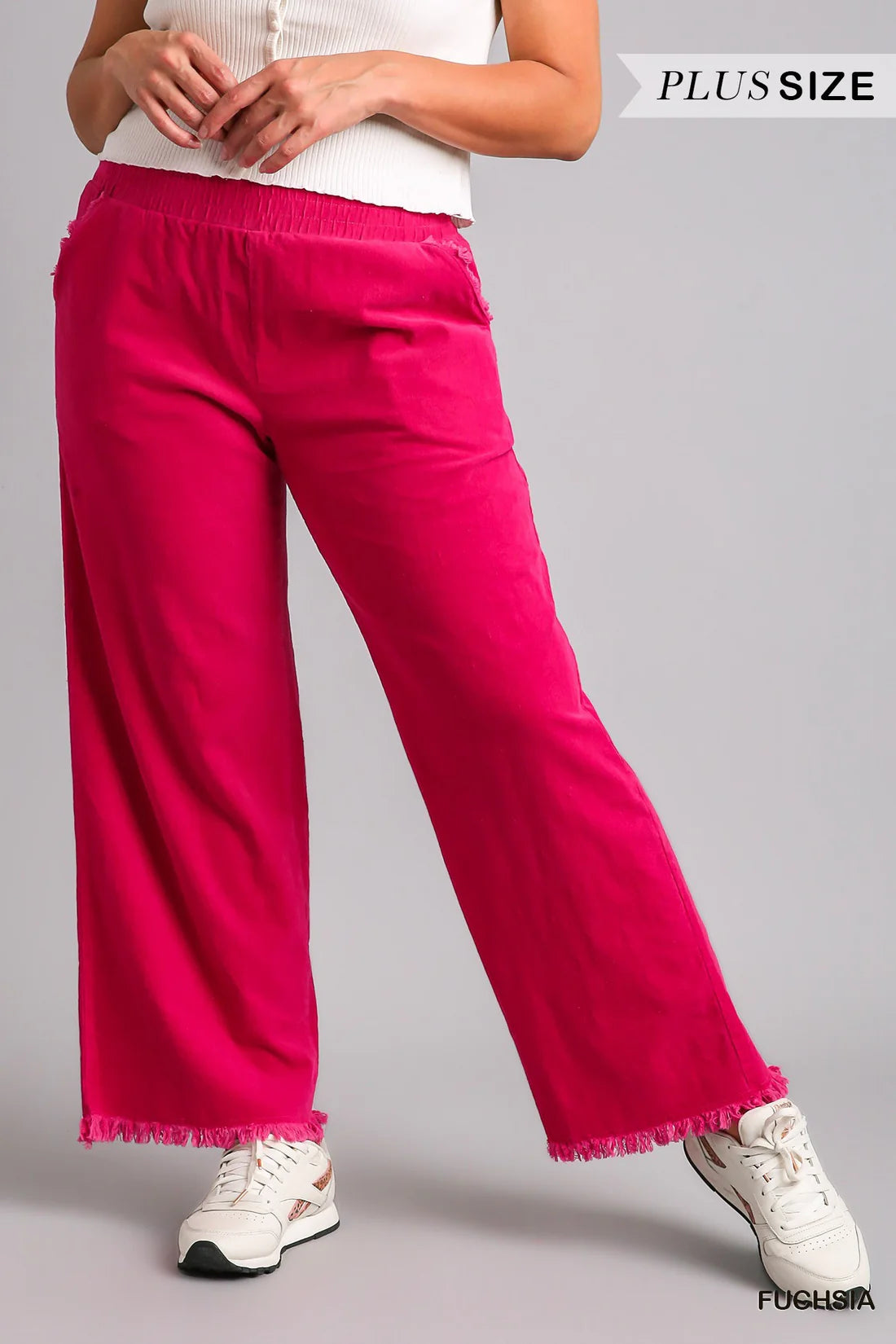 Fuchsia Wide Leg Pants