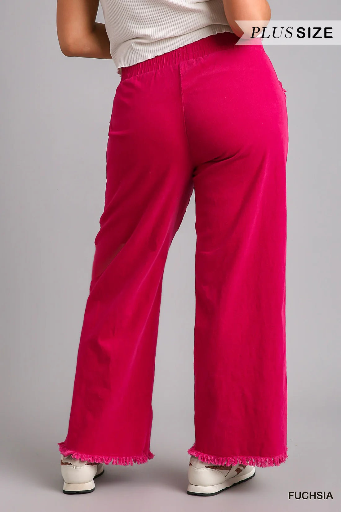 Fuchsia Wide Leg Pants