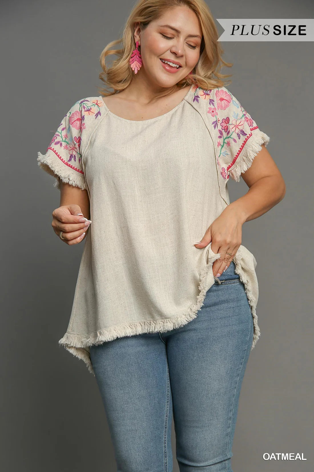 Boho Embroidered Top